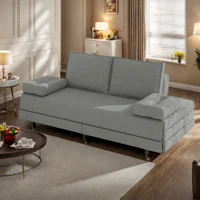 Rosahqnda 2-местный диван с функцией сна, раскладной диван-кровать, двуспальный диван, многофункциональный диван для гостиной
