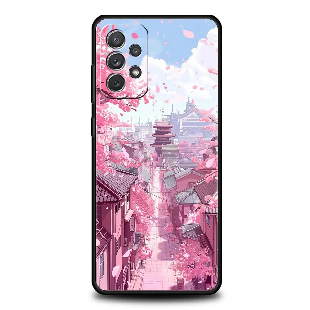 Pink Spring Cherry Blossoms Phone Case Cover