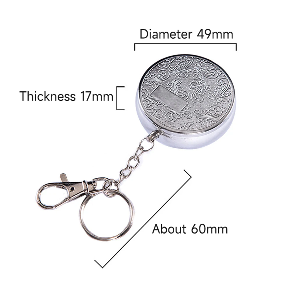 Portable Ashtray Creative Mini Portable Ashtray with Keychain Cigarette Rack