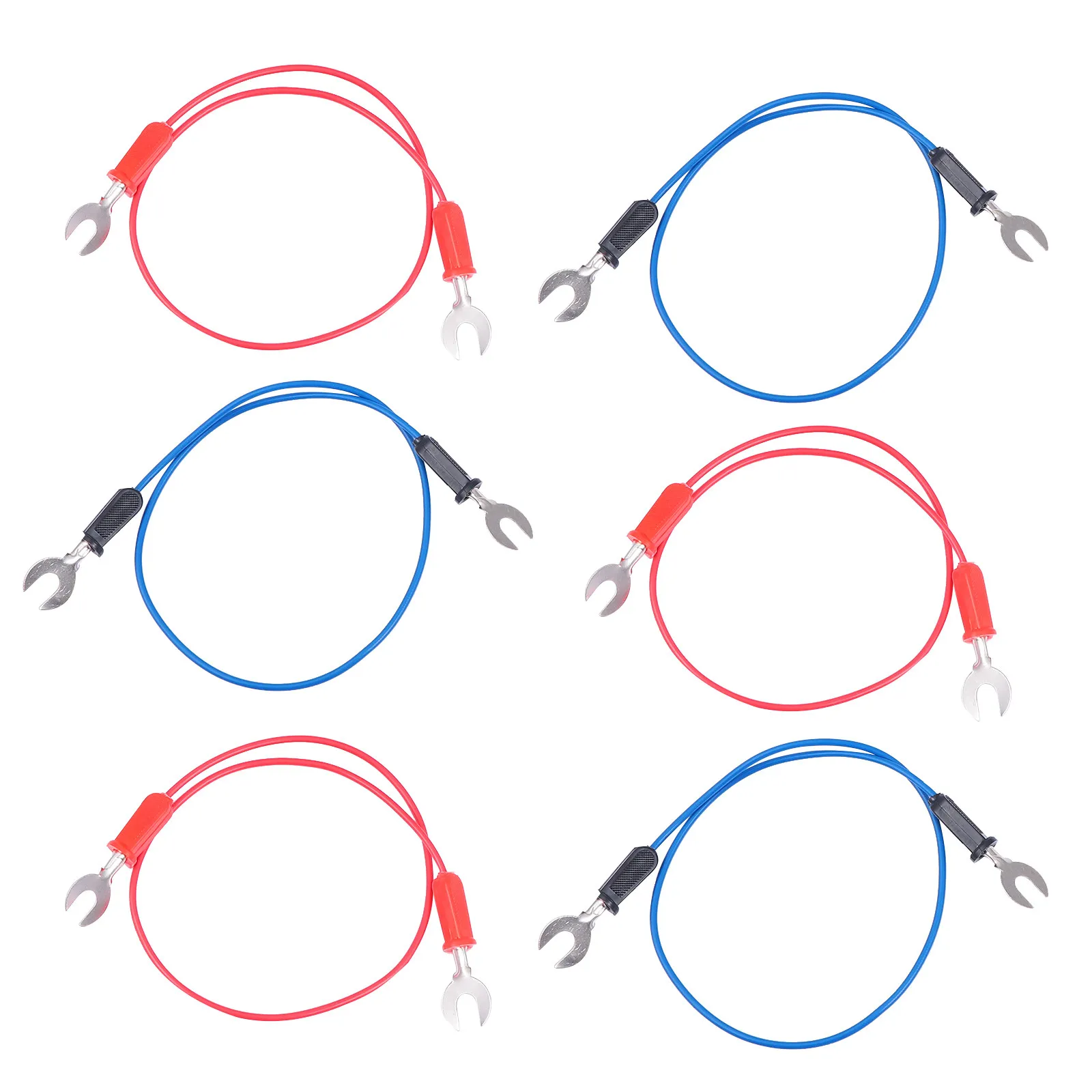 물리학 수업 실험을위한 6Pcs 교육용 U 자형 포크 와이어 라인 홈 과학 프로젝트 교육 도구