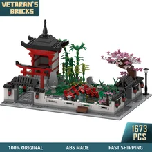 

MOC Japanese Garden Yard Classic Modular City House Street Scene Home Decor Building Blocks Set Bricks Toy for Kid Birthday Gift