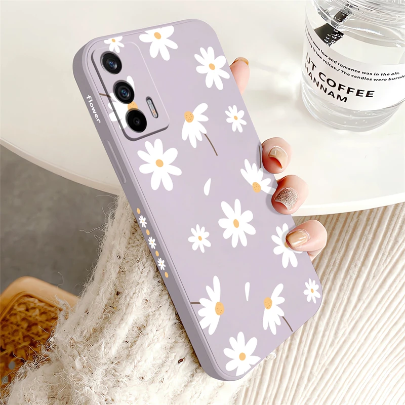 Korea Cute Little Daisies Flower Phone Case - Soft Silicone Cover