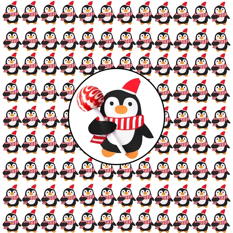 thumbnail image 1 of Tarjetas de papel con forma de piruleta para Navidad, porta caramelos de papel de Papá Noel, envoltorios de regalos para niños, suministros de decoración para fiestas de Año Nuevo, 1 of 5