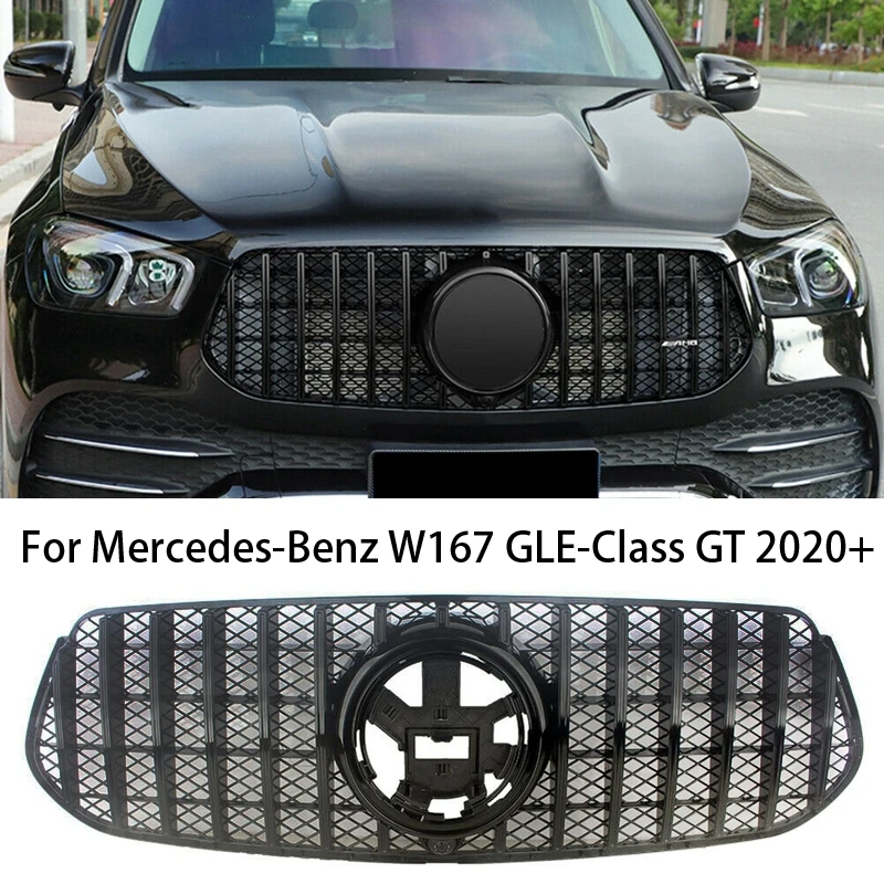 

Для Mercedes-Benz GLE-class GLE350 W167 2019-2020 GT Style передний бампер радиатор гриль капот Facelift внешние запасные части