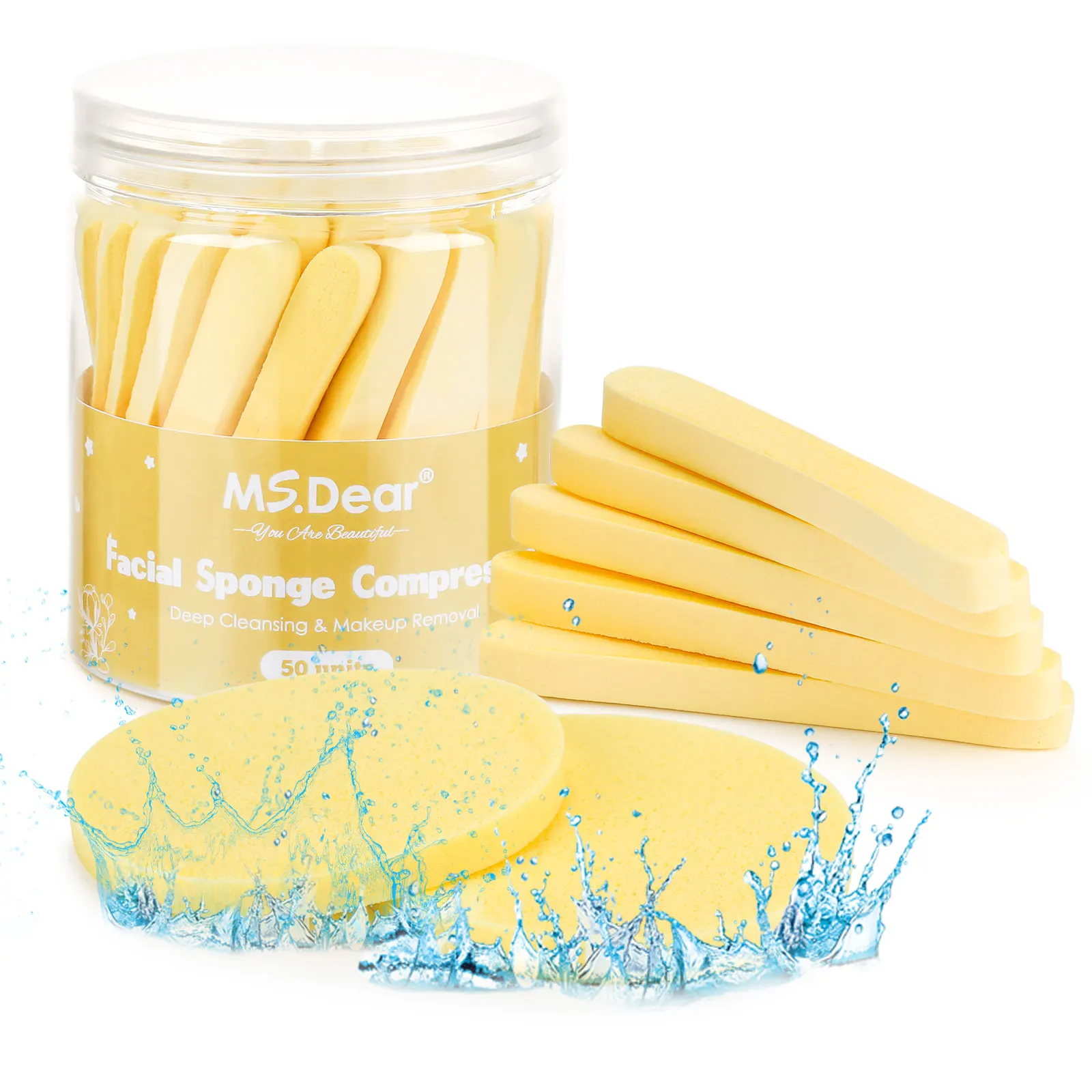 Cosmetic Puff Compressed Cleaning Sponge Facial Clean Washing Pad Sponge Face Care Cleansing Makeup Remover Tools