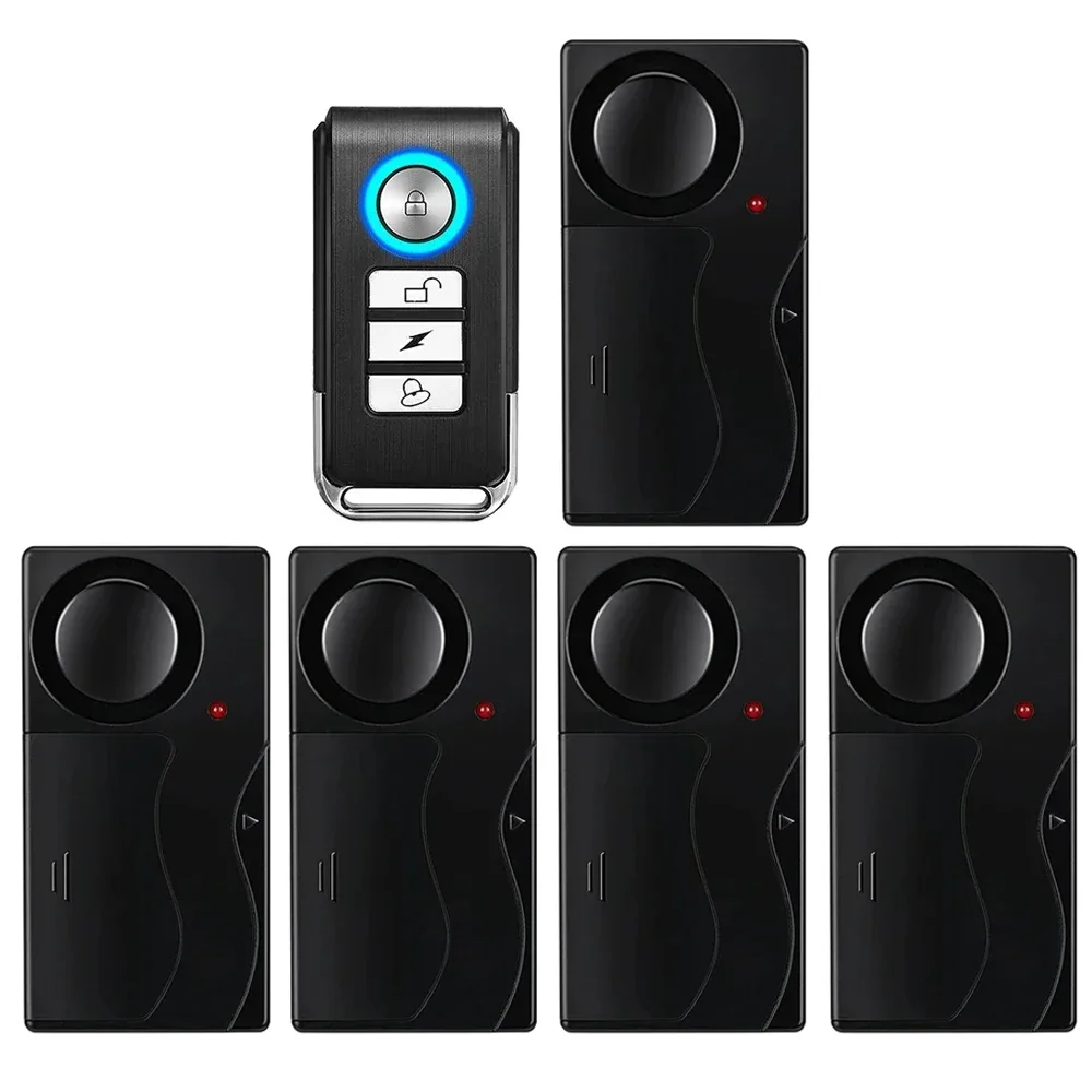 High-Decibel Wireless Anti-Theft Vibration Alarm with Remote Control
