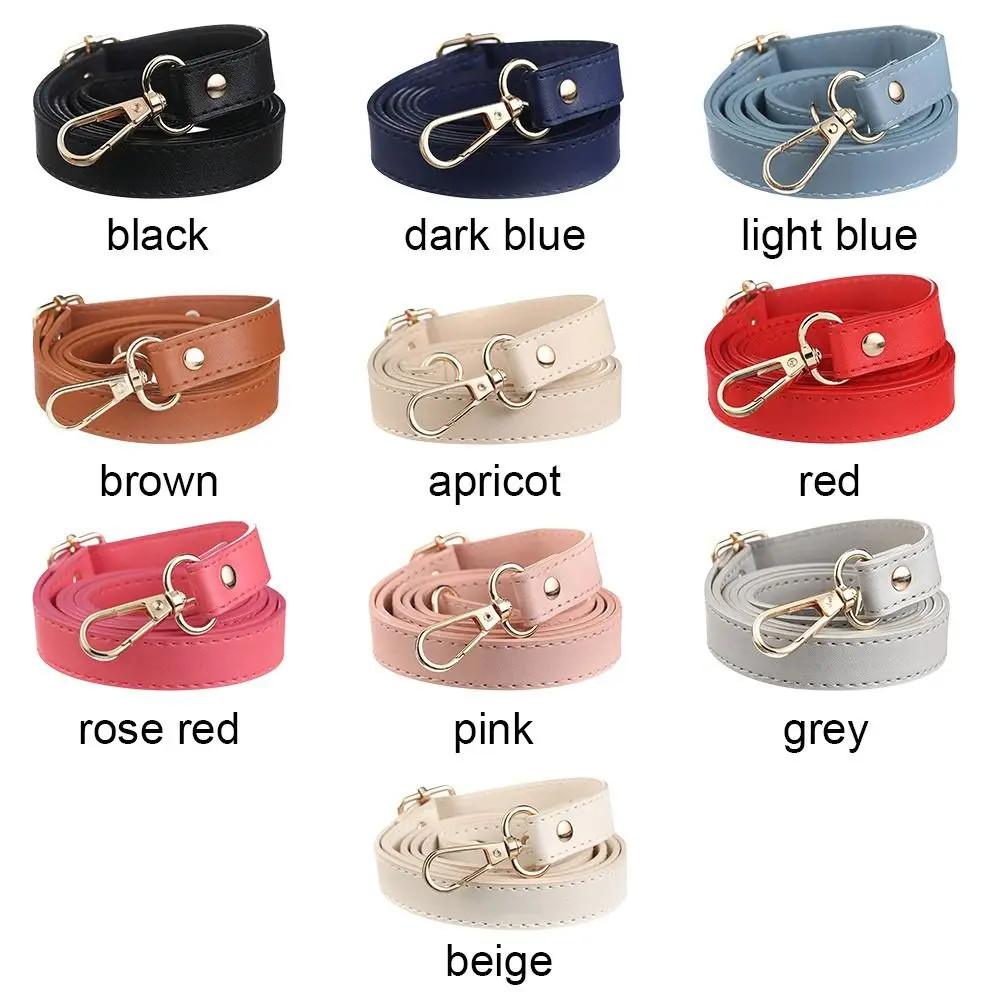 Bag straps 1PC 130cm Leather Shoulder Strap Buckle Bag Accessories Crossbody Bag Strap Handbag Handle Replacement