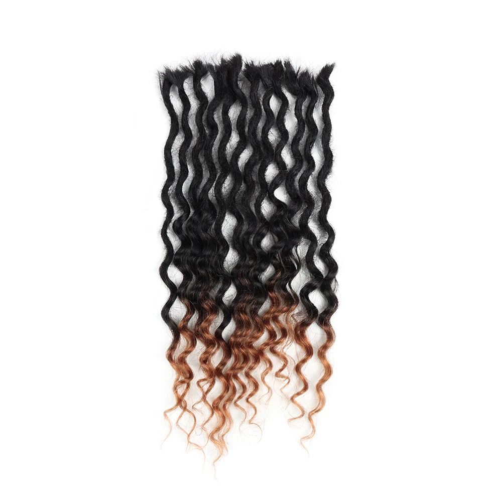 Orientfashion human hair bohemian locs extensions curly dreads handmade dreadlock body deep goodness locs extensions