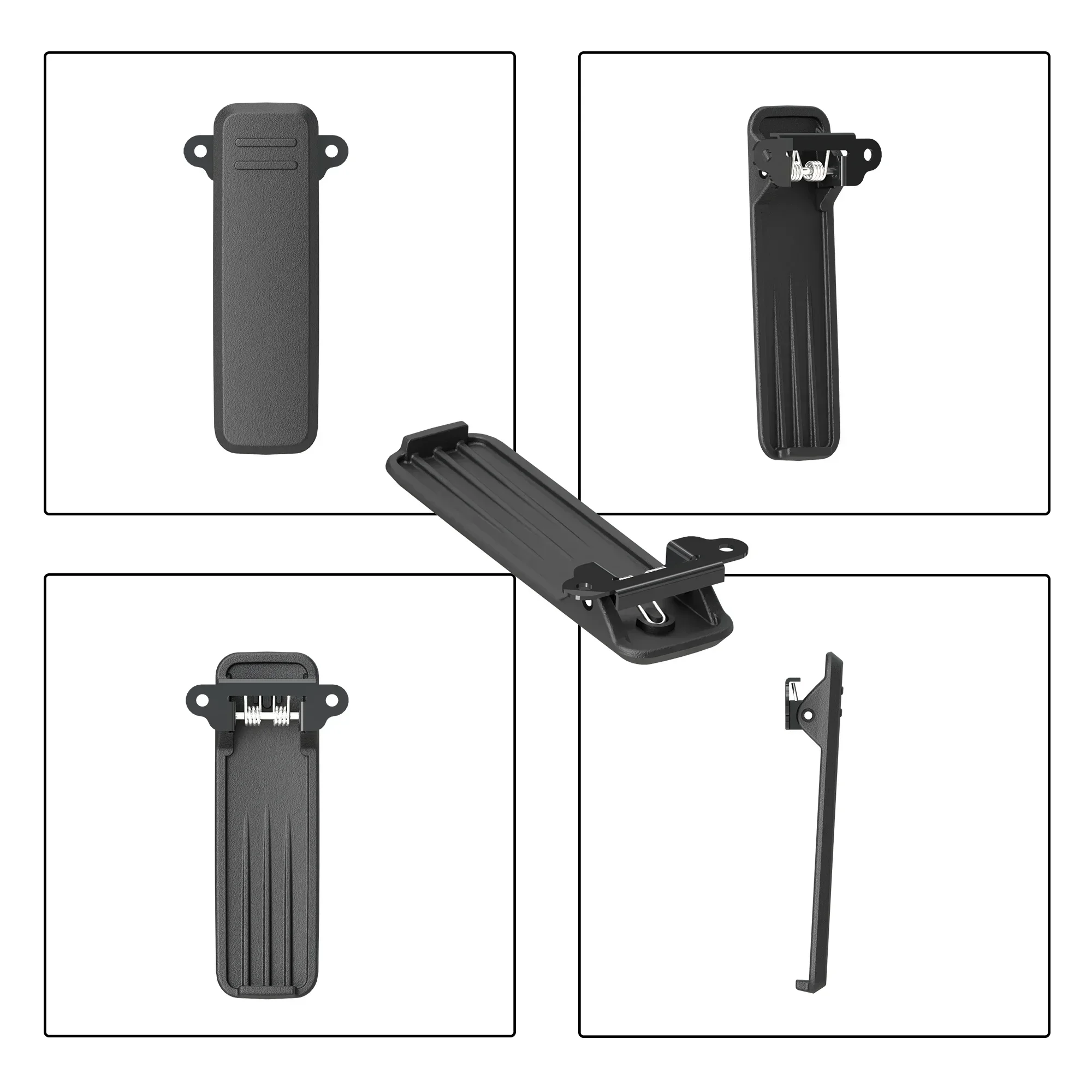 Premium Belt Clip Set for Two-Way Radios - Durable Back Clamp Support for Walkie Talkie Accessories (1/5/10PCS)