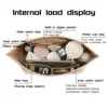 Insert Lined Felt Bag Fits LongChamp Tote Support Lined Storage Cosmetic Bag 5