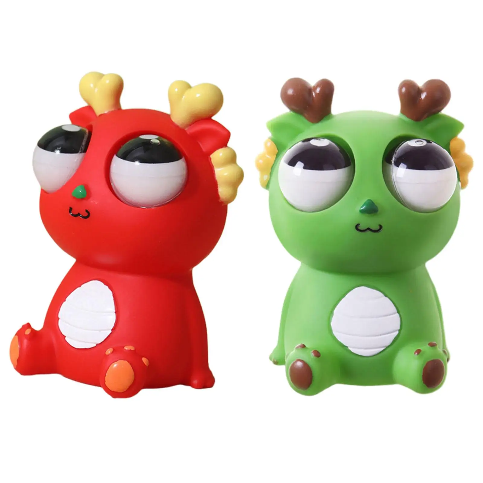 

Cartoon Big Eyes Dragon Toy Unbreakable Sensory Toy Eye Popping Dragon Toy for Boys Girls Adults Teens Children Birthday Gifts