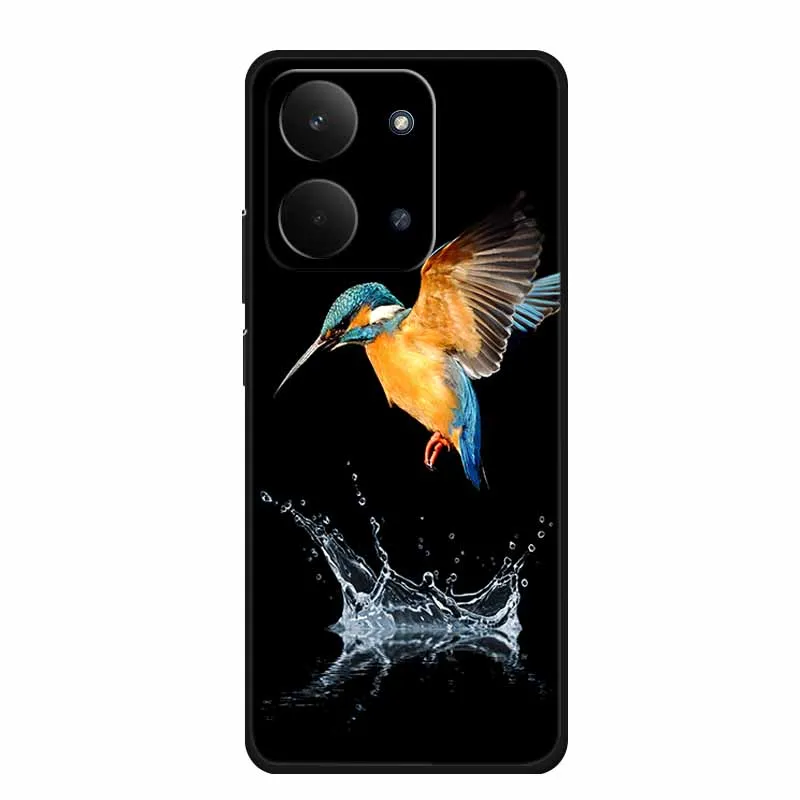 Sleek Black Silicone Soft TPU Phone Case - Protective Back Cover