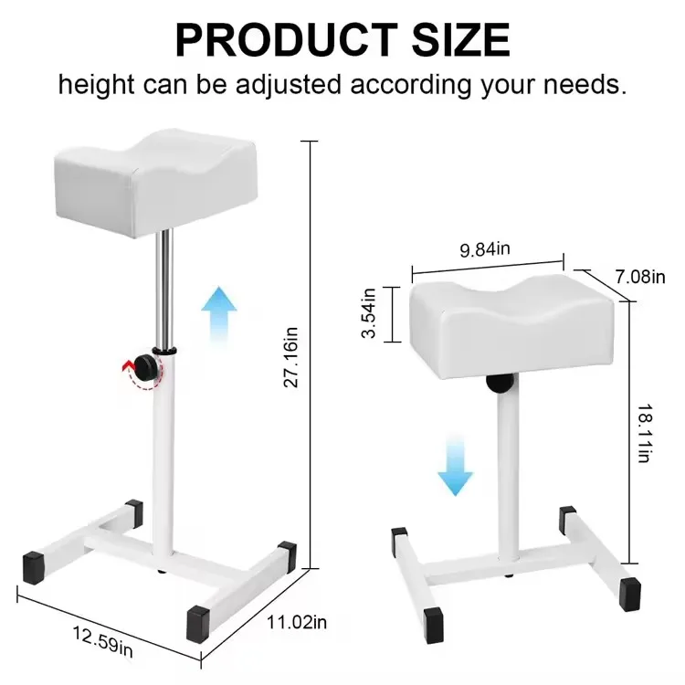 Hot Sale Portable Pedicure Manicure Tattoo Footbath Stool with Small Wheels Tattoo Studio Beauty Salon Easy To Assemble