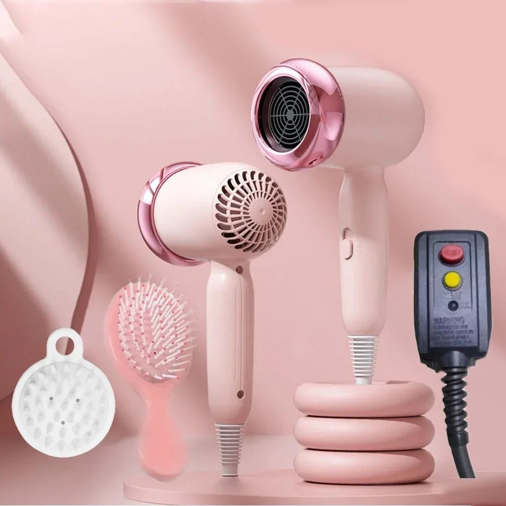 Description Picture 2 of itemTinsol hair dryer hot and cold air brush hair dryer low noise constant temperature fast drying for home use anion hair dryer