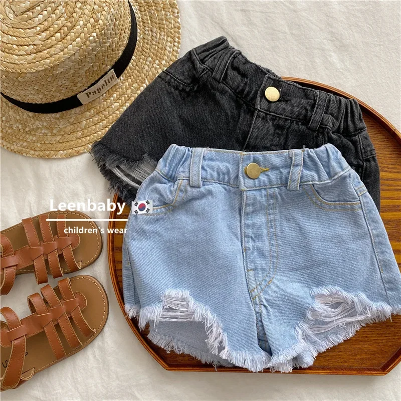 Baby Girls Denim Shorts Summer Jeans Pants Kids Children Casual Clothes