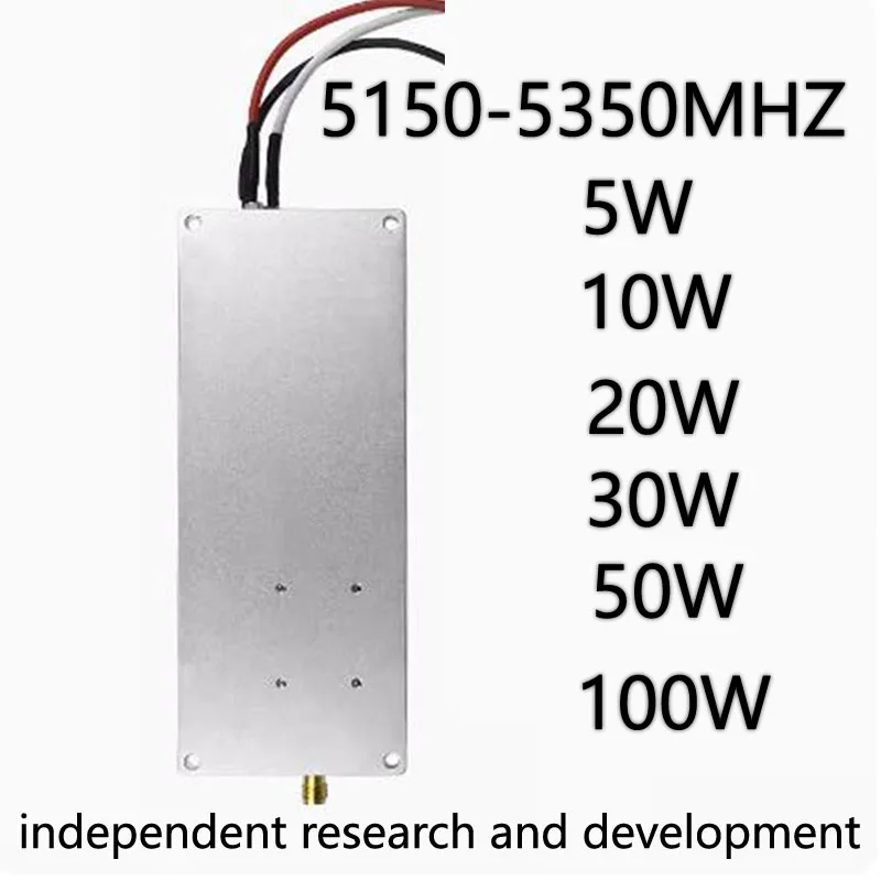 

Модуль усилителя мощности 5,2G RF, модуль усилителя мощности 5 Вт/10 Вт/20-30 Вт/50 Вт/100 Вт, противодроновый перехватчик в сборе