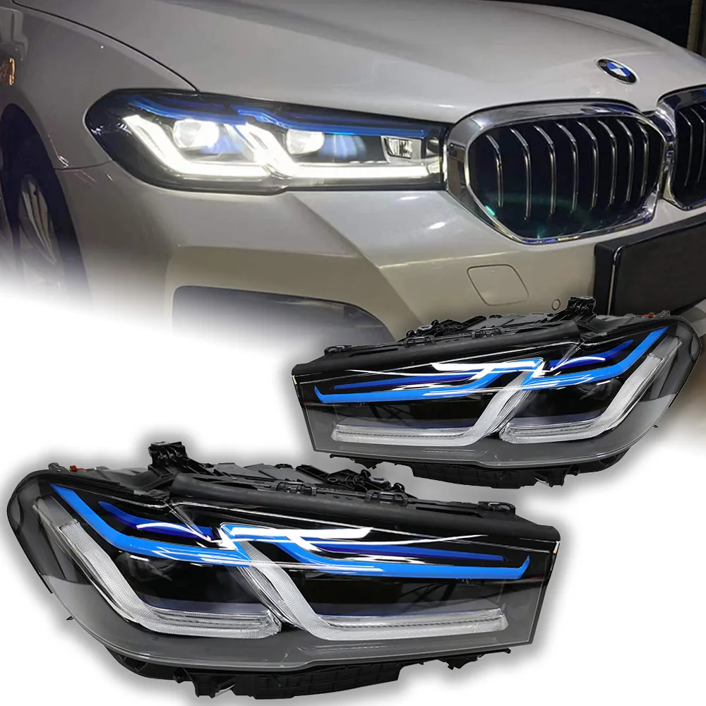 

Автомобильные фары для BMW G30 G38, фары, объектив проектора F90, сигнальная фара 525i 530i 535i светодиодный фары Drl, автомобильные аксессуары