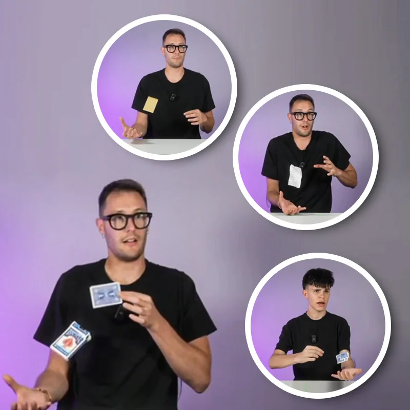 레비타스 블랙풀 컨벤션의 카드로 작동하는 공중에 떠 있는 물체 이동 효과는 관객들을 놀라게 했다. 무대 마술 트릭.