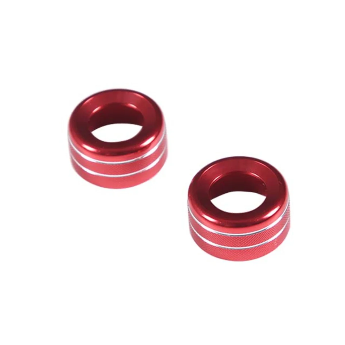 

For Toyota Tundra 2007-2013 Aluminum Alloy Central Control Volume Knob Ring Cover Interior Accessories - Red