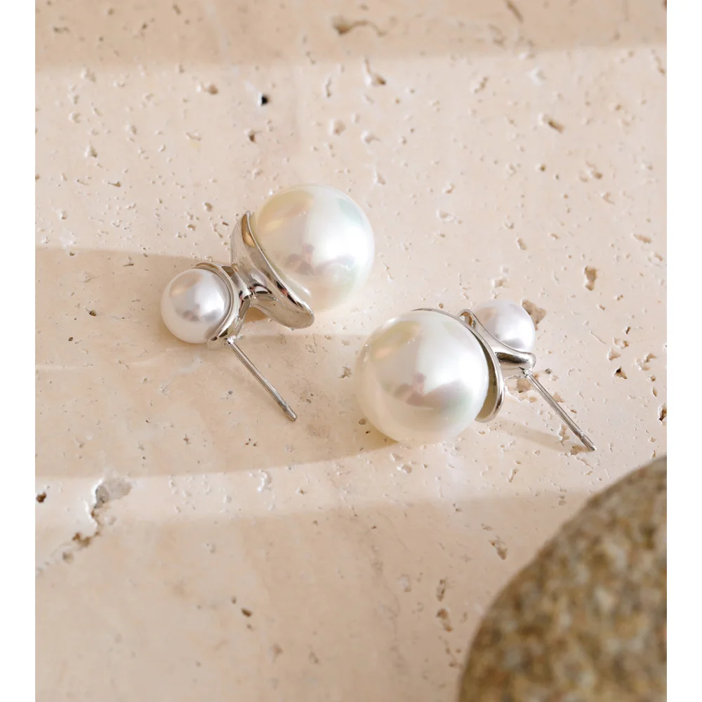 Yhpup Simulated Pearls Earrings Daily Fashion Jewelry