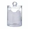 Clear Acrylic Makeup Pads Storage  Box with Lid Cotton Swab Jar Dispenser Cotton Ball Rounds Container Holder Bathroom Organizer 5