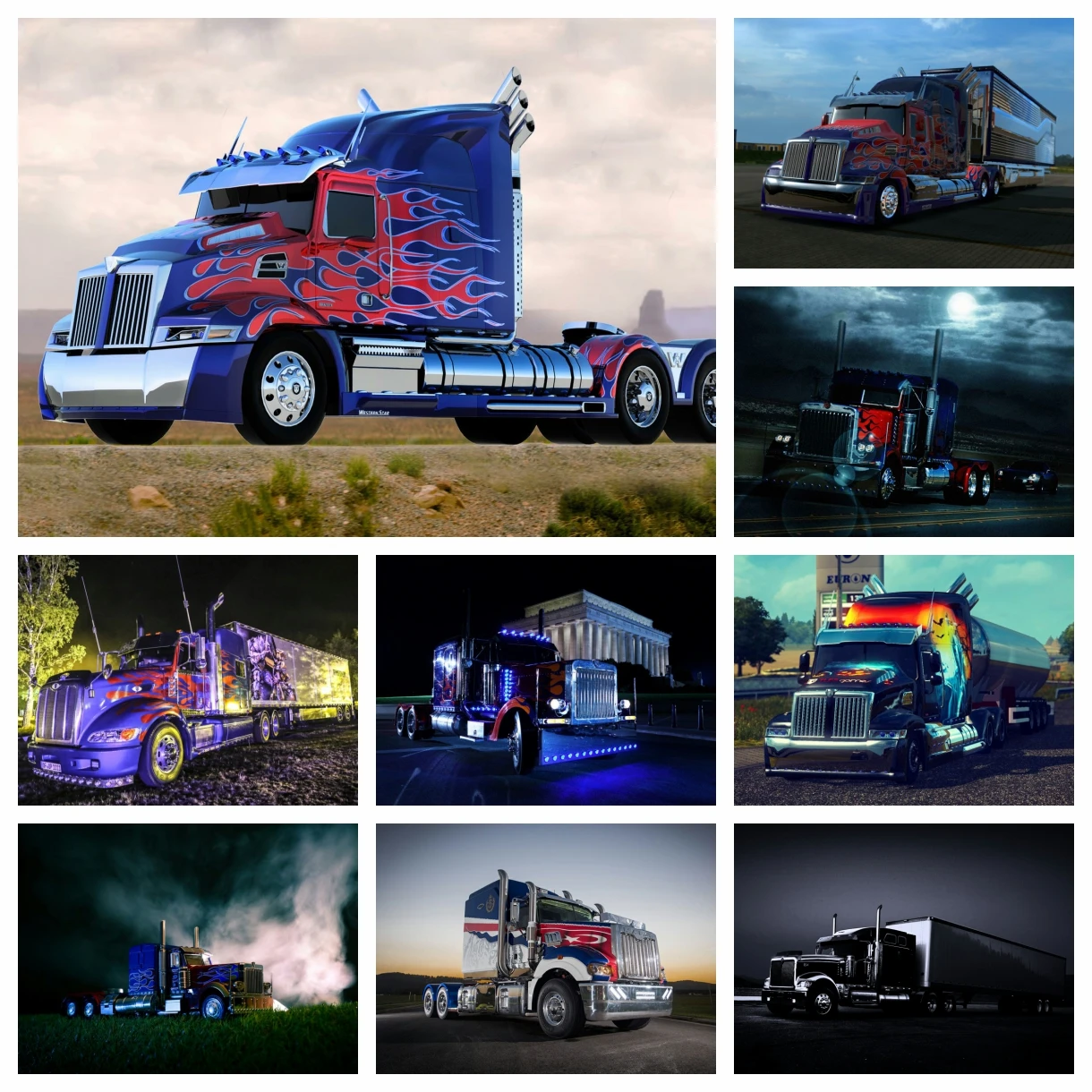 

5D автомобиль робот пейзаж алмазная живопись научная фантастика грузовик настенное искусство Вышивка крестиком Картина мозаика ремесло полная дрель домашний декор