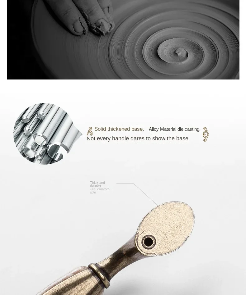 Description Picture 5 of itemMarble Series Ceramic Cabinet Handles Zinc Alloy Cabinet Pulls Drawer Knobs Wardrobe Door Handles Furniture Handle