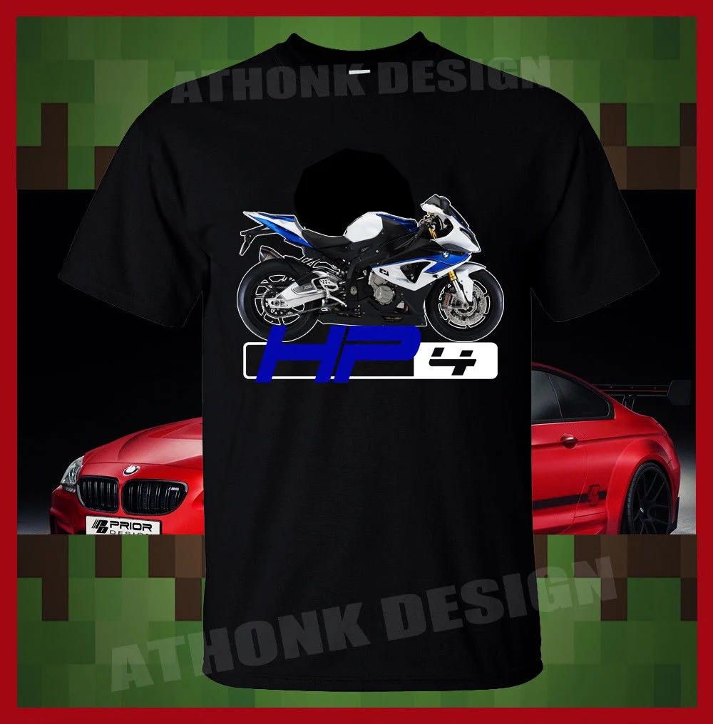 

New Fashion Tee Shirt Germnay Hp4 S1000Rr Motorcycle T-Shirt Motorrad Tee Shirt Cool T-Shirt Custom Aldult Teen Unisex Unisex