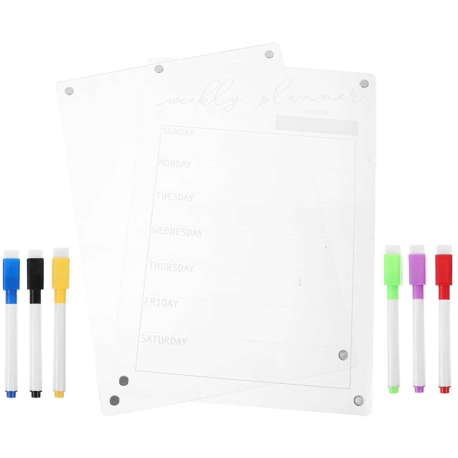 

Magnetic Weekly Planning Note Board Refrigerator Wall Whiteboard Calendar كحك العيد Refrigerator Dry Erase