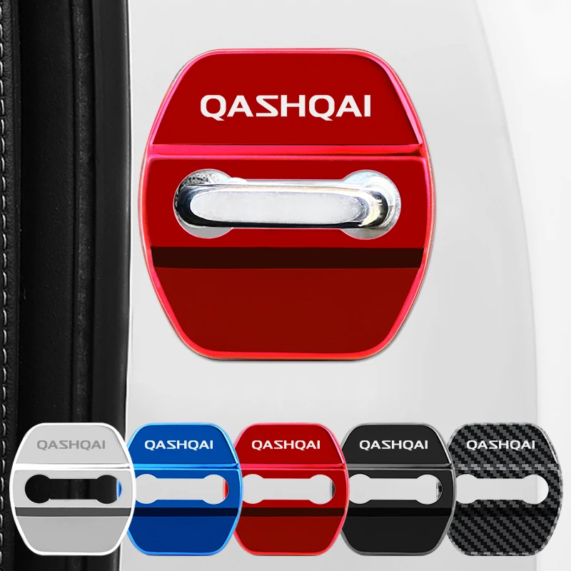 Car Styling Door Lock Cover Emblems Case For Nissan Qashqai Car Door Protective Decoration