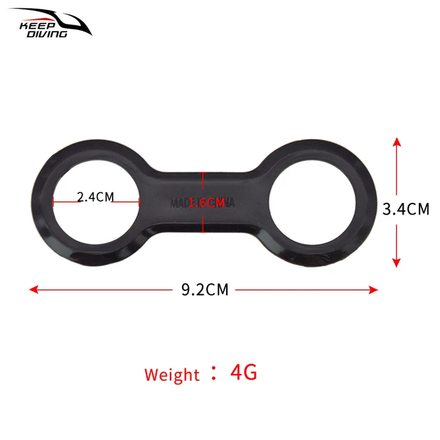 Fermo Per Boccaglio Snorkel - Clip Universale In Plastica, Diametro 25mm