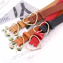 

Love Button Wide Fashion Versatile Jeans Casual Pants Belt Women's Origin Casual