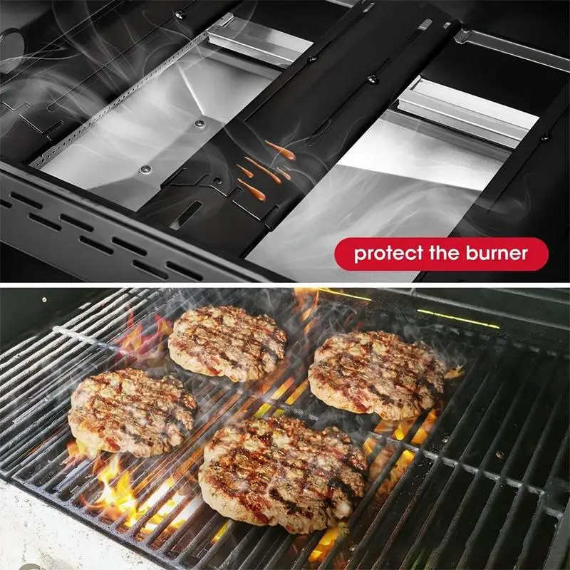 Oil Proof Grill Heat Plate Barbecue Burner Shield High Temperature Resistance Home Backyard BBQ Replacement Parts