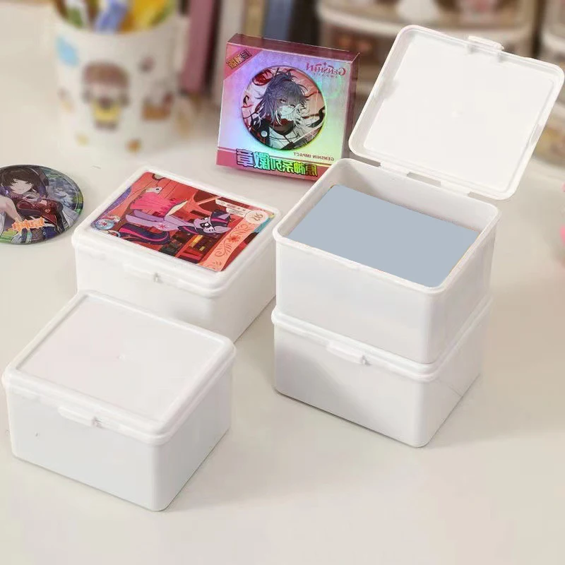 1pc Korean Transparent Storage Box Blind Box Card Photocard Storage Box Photo Card Organizer Classification Flip Box 2