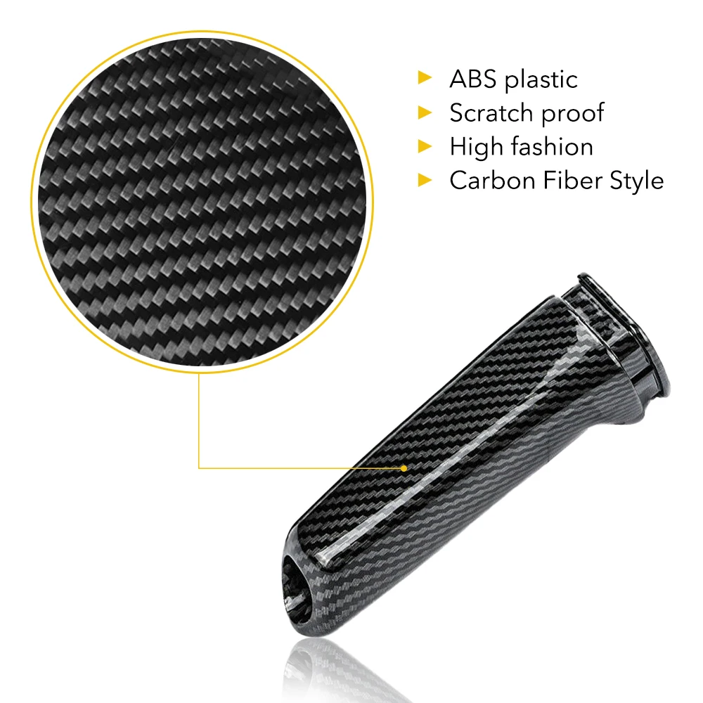 Car Handbrake Grips Cover For BMW E46 F20 E87 E90 E92 E60 F30 F34 F10 F31 F32 X1 X3 Carbon Fiber Interior Trim Accessories