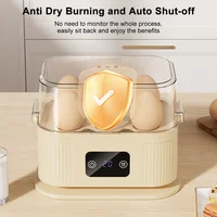 Chaudière à œufs électrique, Mini cuiseur à œufs avec minuterie, arrêt automatique, cuiseur à vapeur pour petit déjeuner, Machine à œufs bouillies pour 6 œufs 5