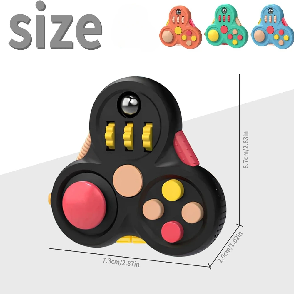 Fidget Toys for Kid and Adults, Autism Figette Cubes Desk Toys, Anxiety Relief Stress Toys, Sensory Fidget Cubes Gifts for Kids - 2