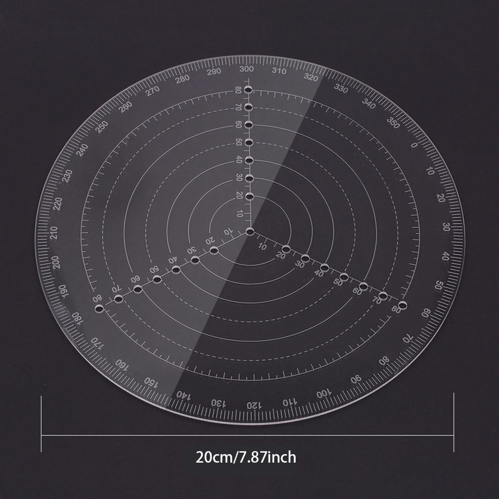 Round Center Finder Compass - Precision Layout and Measuring Tool for Woodworking and Lathe Projects