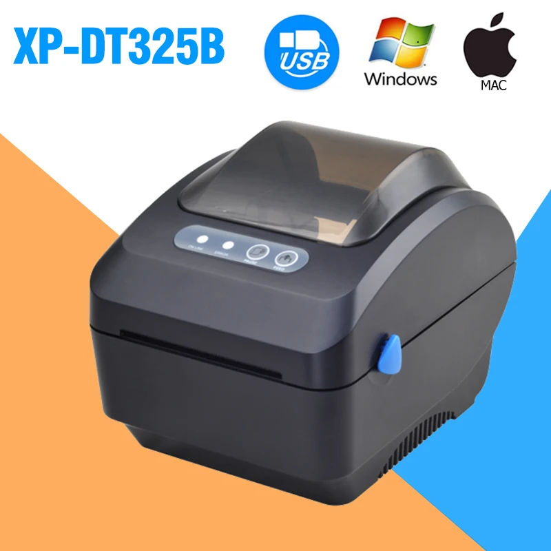 Xprinter Thermal Label Printer Barcode Sticker USB Bluetooth Printers Print 20mm-80mm 365B 370B DT325B for Android iOS Windows mini portable printer for phone Printers