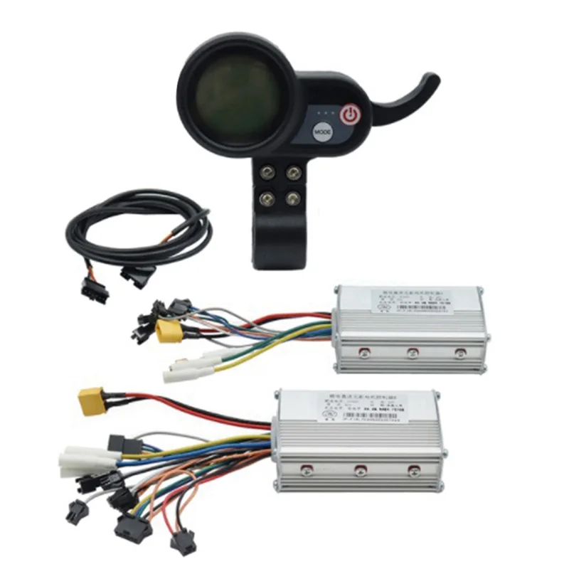 Electric Scooter Dual Drive Controller JP 48V 52V 60V 25A 50A Brushless Controller AB Front Rear Drive Controller Kit,2