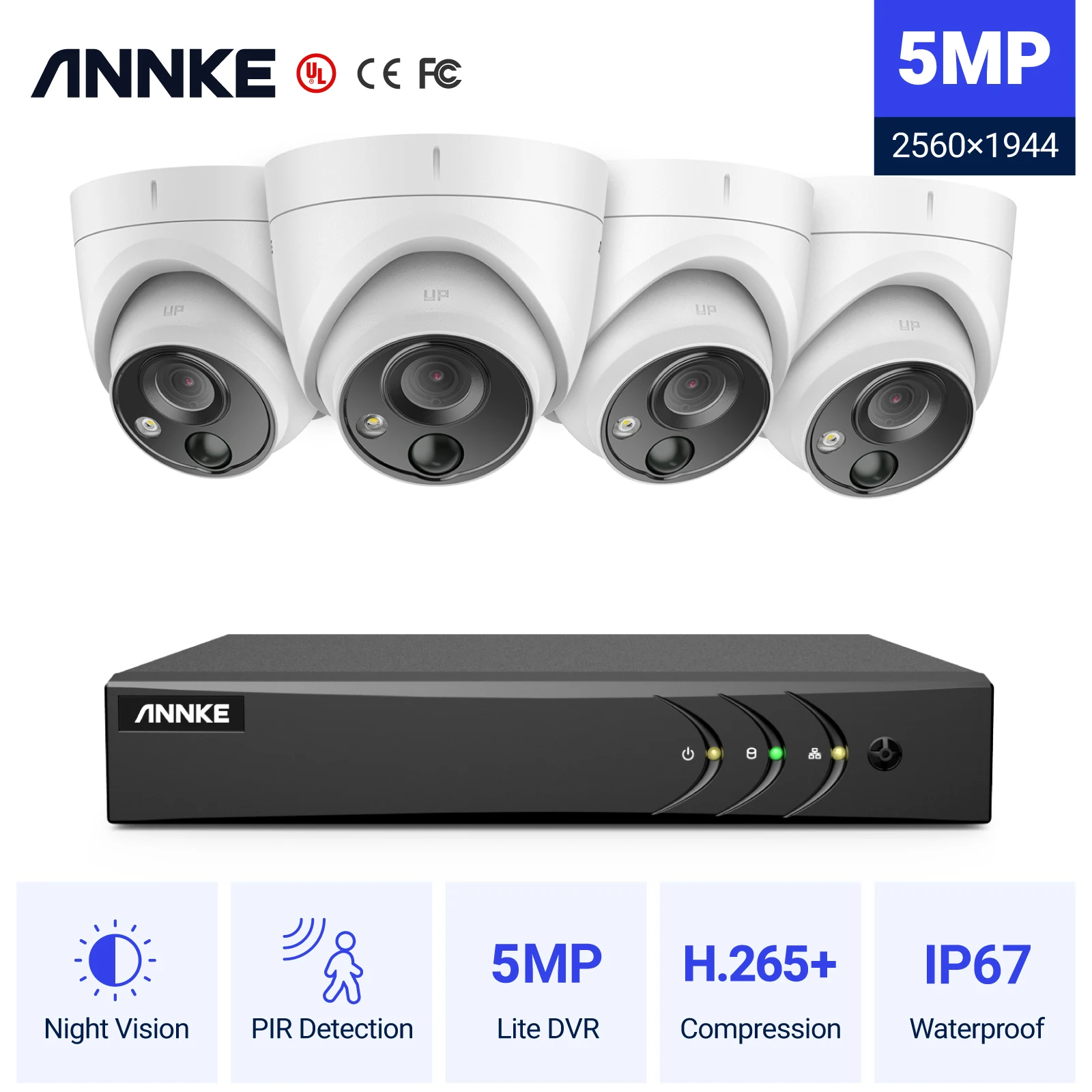 annke 5mp lite security camera system