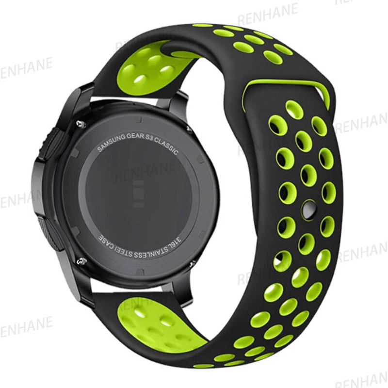 Silicone Smartwatch Band - 20mm/22mm Wide Bracelet Strap