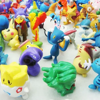 144pcs Pokemon Action Figure toys Mini figures Model Toy Pikachu Anime Kids Doll Birthday gifts 2-4cm