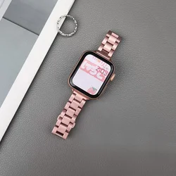 Sleek Stainless Steel Thin Strap - 42 - 44 - 45 - 49 - S10 46mm (Rose pink 5)