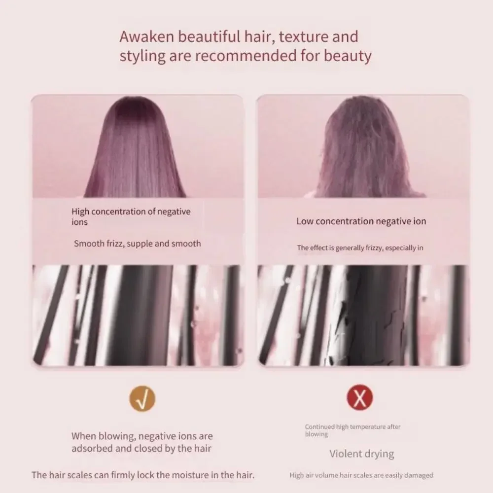 Description Picture 6 of itemTinsol hair dryer hot and cold air brush hair dryer low noise constant temperature fast drying for home use anion hair dryer