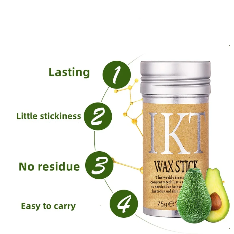 Hair Styling Wax Stick Long Lasting Portable Finishing Broken Hair Stick Hair Styling Tool 3