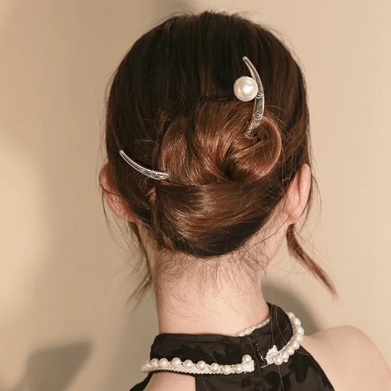 Moon Hair Stick Gold Vintage | Hair Accessories Headwear