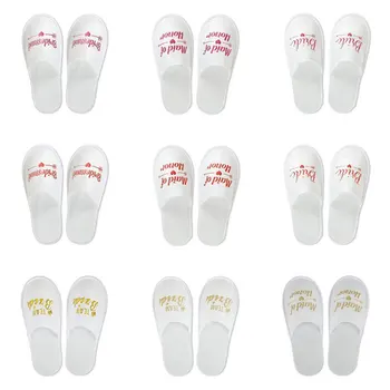 1 paio di decorazioni per matrimoni da sposa pantofole per feste da damigella d'onore forniture per feste da donna