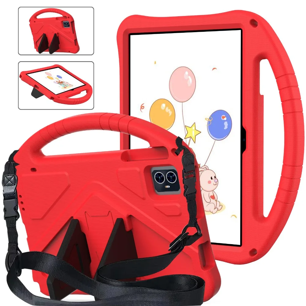 Kids Safety Shockproof EVA Foam Tablet Case with Rear Kickstand - Portable Cover