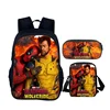 4pcs set D-Deadpools Child School Backpack with Lunch Bags ,Pencil Bags ,School Bags for Boys Girls Best Gift 4